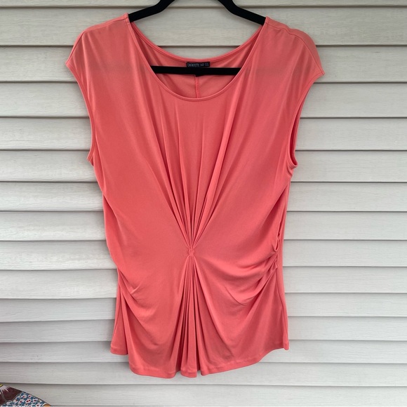 Lafayette 148 Silk Gathered Center Blouse Size M - Picture 8 of 13